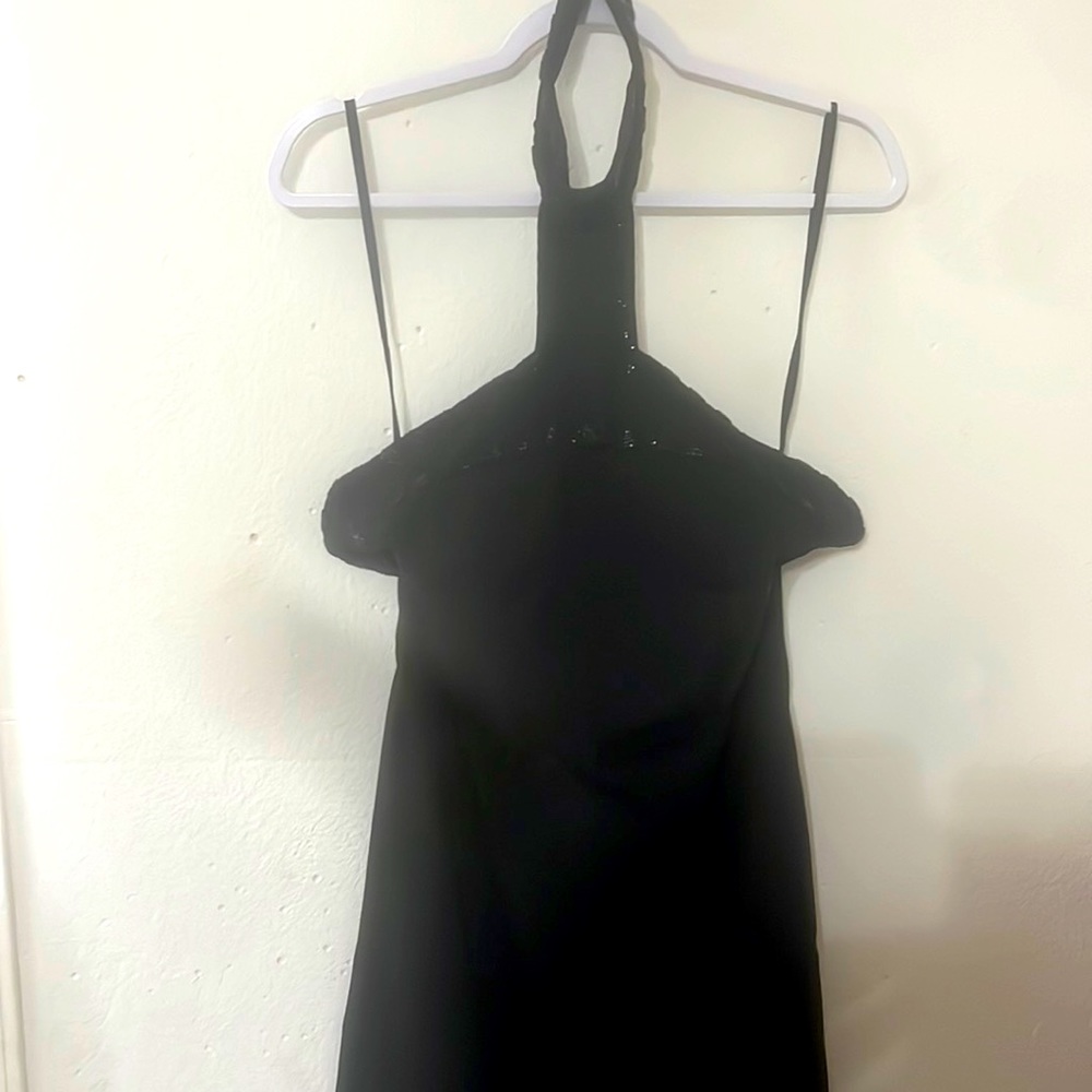 One of a kind hand beaded dress without straps size 12